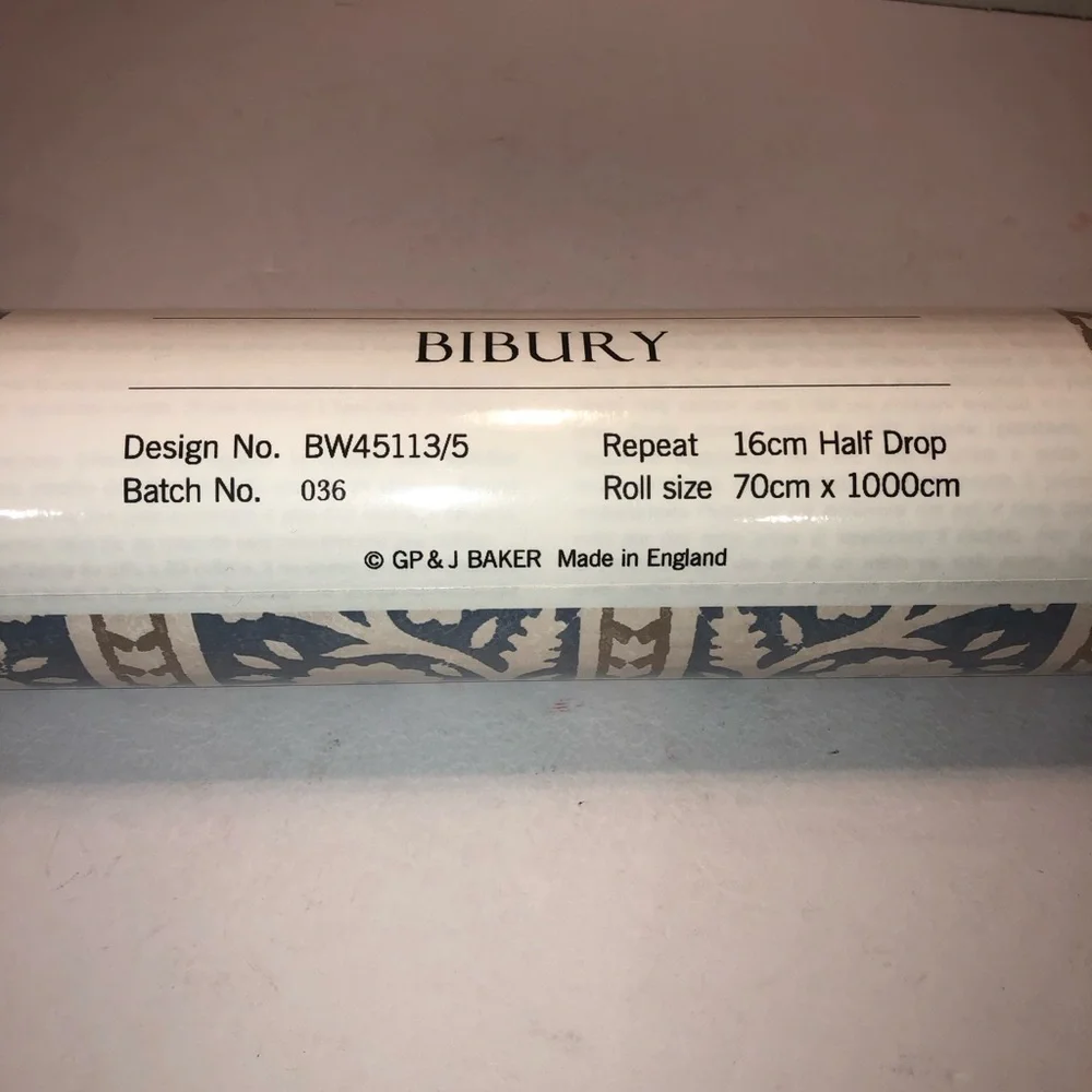New Anthropologie x GP & J Baker Bibury Striped Floral Wallpaper Wall Mural Art